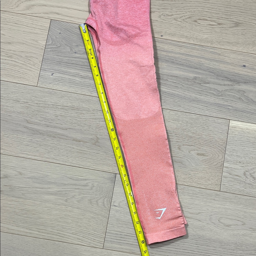 Gymshark Seamless Leggings Women's Size Small Ombre Pink /Orange - Picture 9 of 10